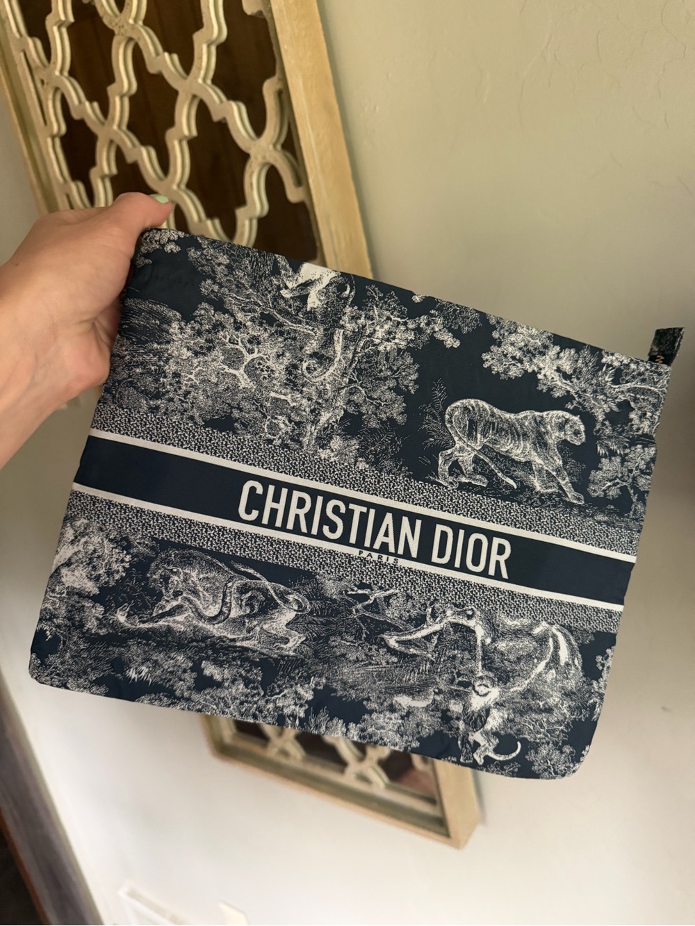Dior Navy Toiletry Pouch - Picture 1 of 7
